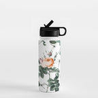 Floral and Winged Darter Water Bottle Gallery Image 1