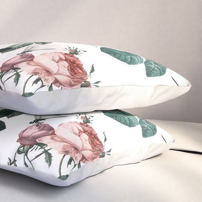 Floral and Winged Darter Pillow Sham Gallery Image 3