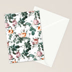 Floral and Winged Darter Stationery Card Gallery Image 2