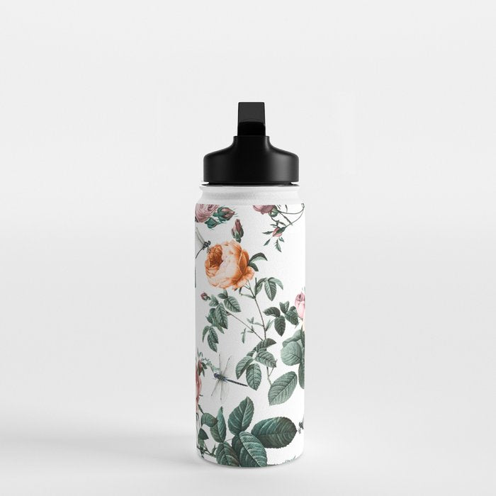 Floral and Winged Darter Water Bottle Gallery Image 3