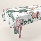 Floral and Winged Darter Tablecloth Gallery Image 1