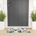 Floral and Winged Darter Welcome Mat Gallery Image 3