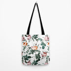 Floral and Winged Darter Tote Bag Gallery Image 2