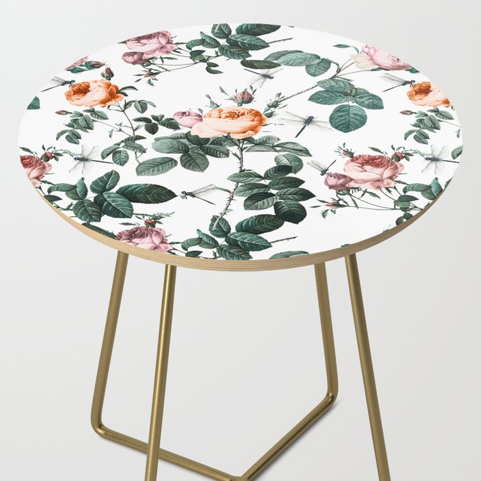 Floral and Winged Darter Side Table Gallery Image 2