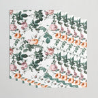 Floral and Winged Darter Wrapping Paper Gallery Image 3