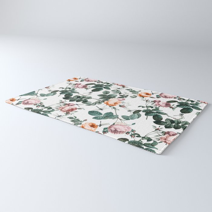 Floral and Winged Darter Rug Gallery Image 3