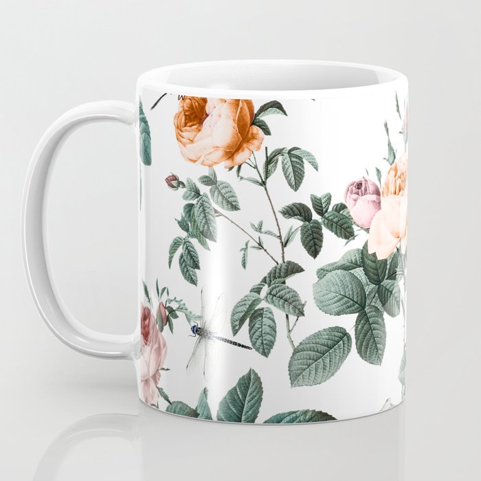 Floral and Winged Darter Coffee Mug Gallery Image 3