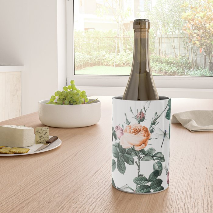 Floral and Winged Darter Wine Chiller Gallery Image 4