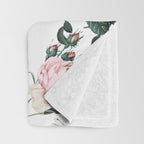 Floral and Winged Darter Throw Blanket Gallery Image 3