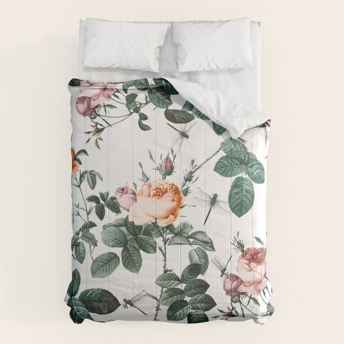 Floral and Winged Darter Comforter Gallery Image 1