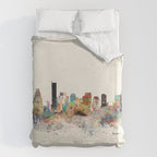 boston city skyline Duvet Cover Gallery Image 6