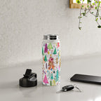 Colorful Christmas Trees Water Bottle Gallery Image 4