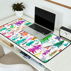 Colorful Christmas Trees Desk Mat Gallery Image 2