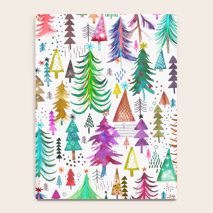 Colorful Christmas Trees Notebook Gallery Image 4