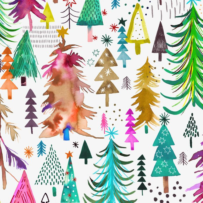 Colorful Christmas Trees Coffee Mug Gallery Image 2