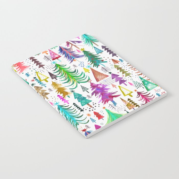 Colorful Christmas Trees Notebook Gallery Image 2