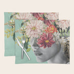 WOMAN WITH FLOWERS 12 Placemat Gallery Image 1