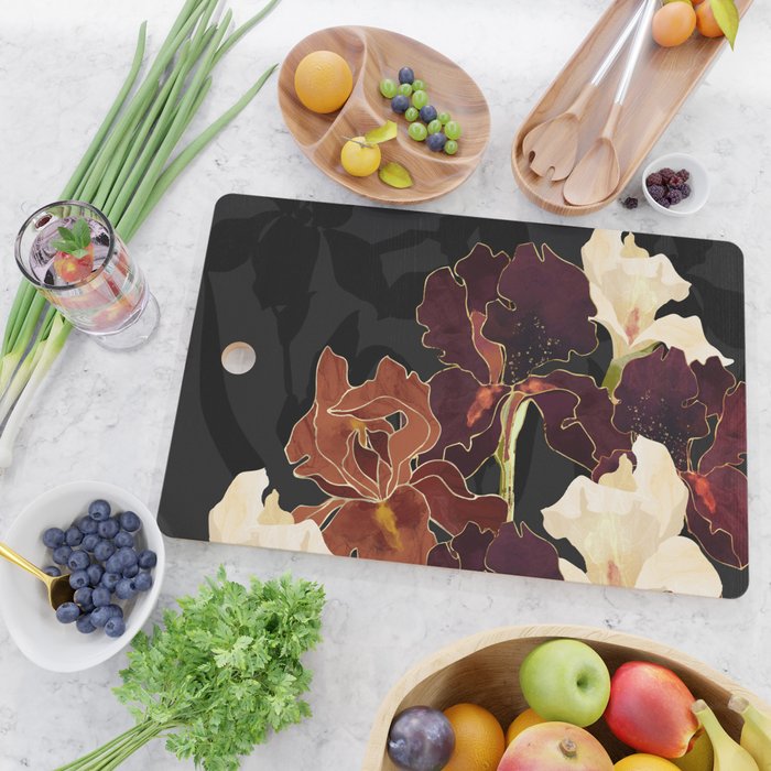 Autumn Iris Cutting Board Gallery Image 2