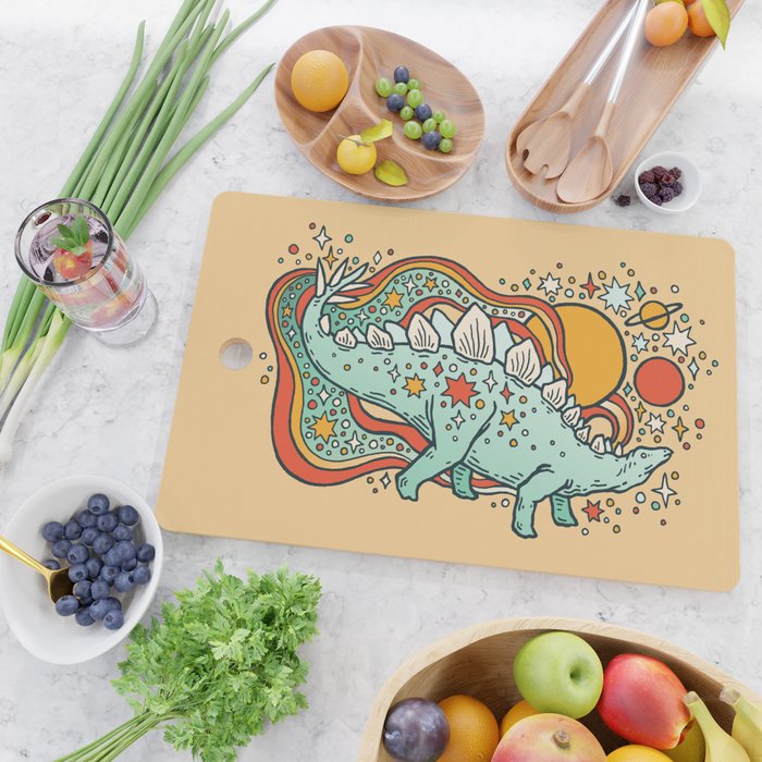 Star Stego | Retro Reptile Palette Cutting Board Gallery Image 2