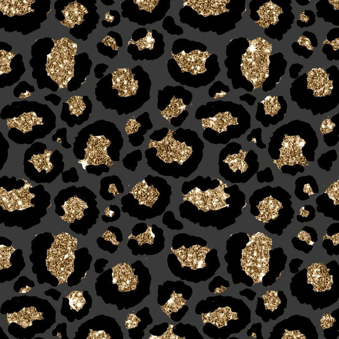 Black Gold Leopard Print Pattern Coffee Mug Gallery Image 2