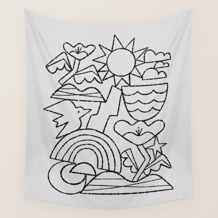 Stack No. 2 Wall Tapestry Gallery Image 4