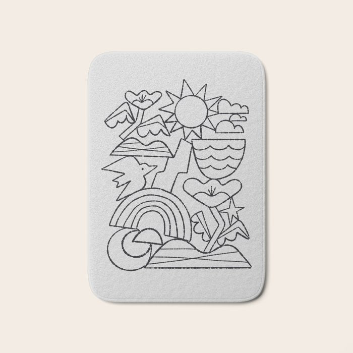 Stack No. 2 Bath Mat Gallery Image 1
