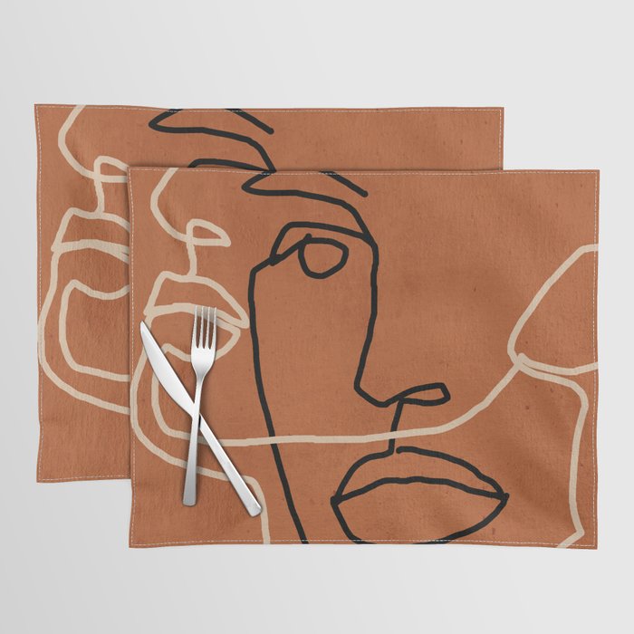 Abstract Face 6/3 Placemat Gallery Image 1