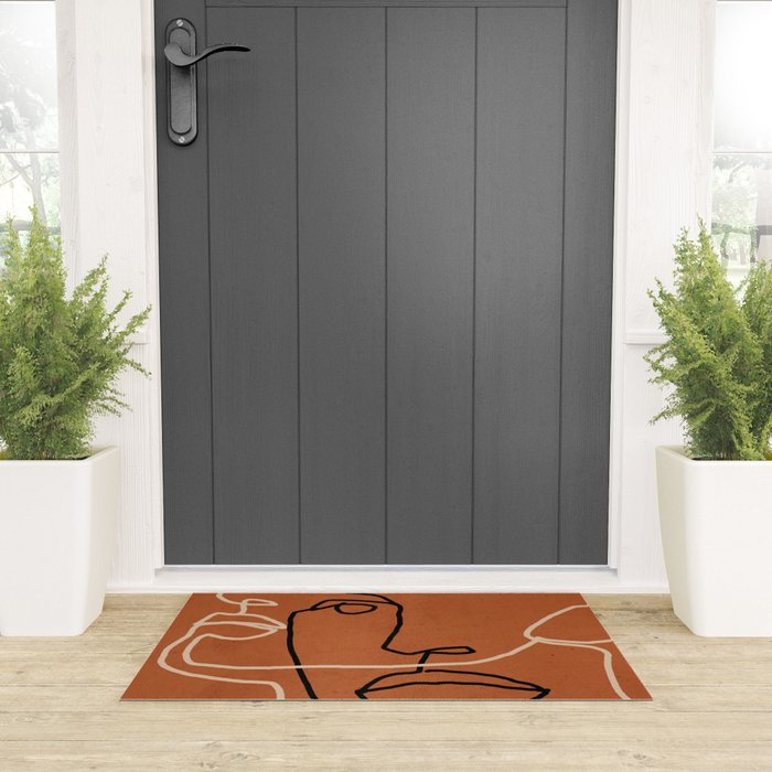 Abstract Face 6/3 Welcome Mat Gallery Image 3