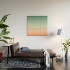 Color gradient background - fading sunset sky colors Wood Wall Art Gallery Image 2