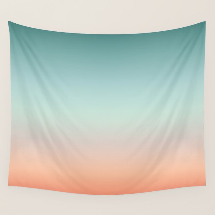 Color gradient background - fading sunset sky colors Wall Tapestry Gallery Image 4
