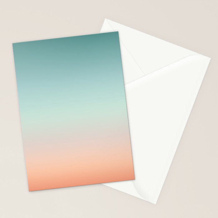 Color gradient background - fading sunset sky colors Stationery Card Gallery Image 2