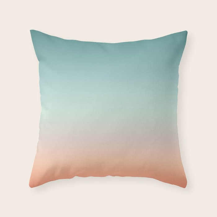 Color gradient background - fading sunset sky colors Throw Pillow Gallery Image 1
