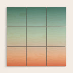 Color gradient background - fading sunset sky colors Wood Wall Art Gallery Image 1