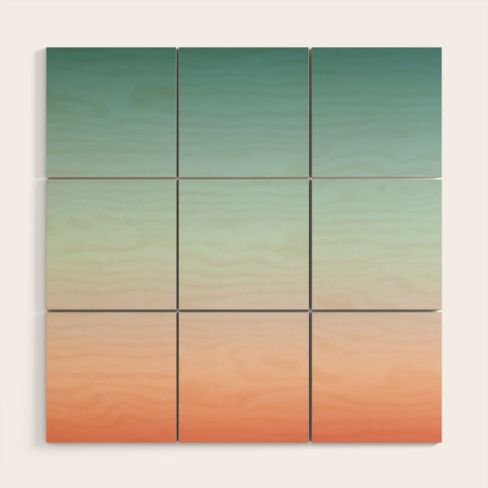 Color gradient background - fading sunset sky colors Wood Wall Art Gallery Image 1
