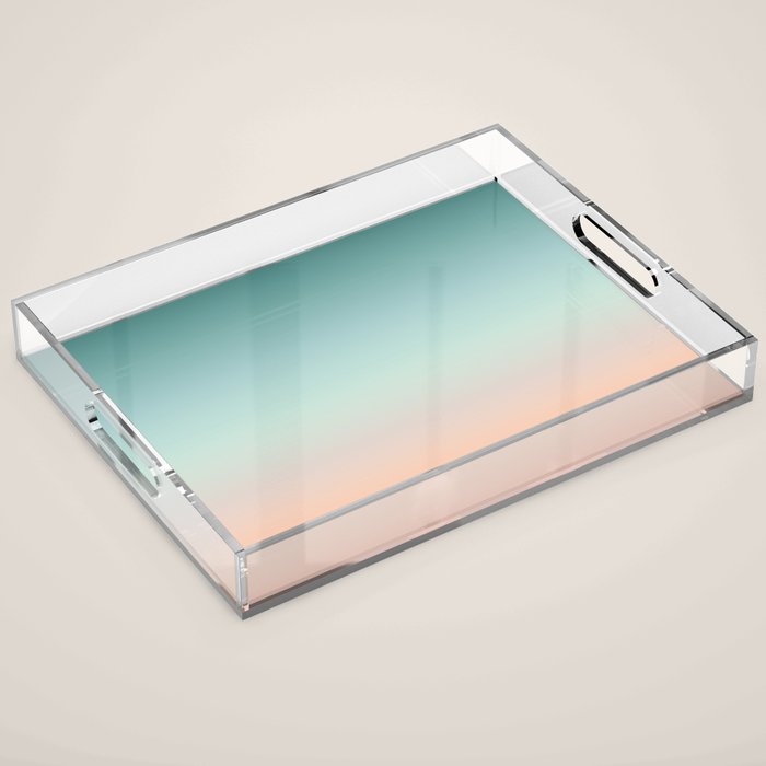 Color gradient background - fading sunset sky colors Acrylic Tray Gallery Image 1