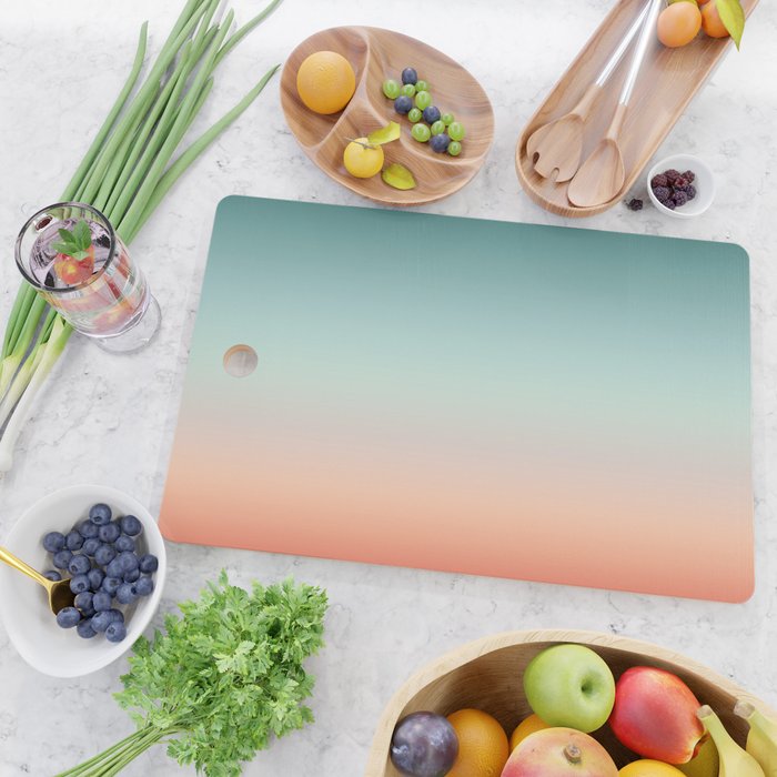 Color gradient background - fading sunset sky colors Cutting Board Gallery Image 2