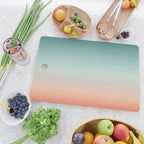 Color gradient background - fading sunset sky colors Cutting Board Gallery Image 2