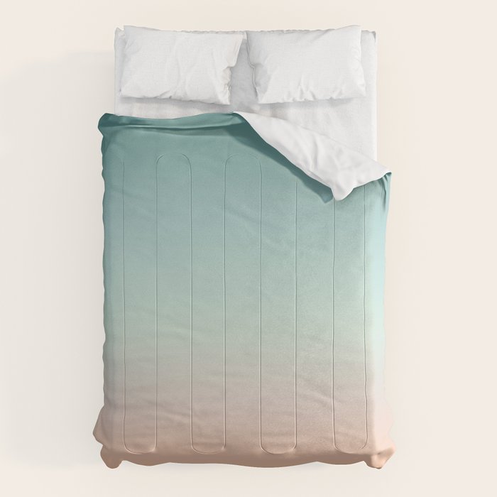 Color gradient background - fading sunset sky colors Comforter Gallery Image 1