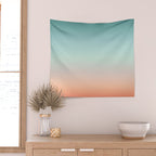 Color gradient background - fading sunset sky colors Wall Tapestry Gallery Image 2
