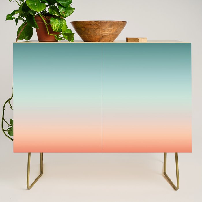 Color gradient background - fading sunset sky colors Credenza Gallery Image 1