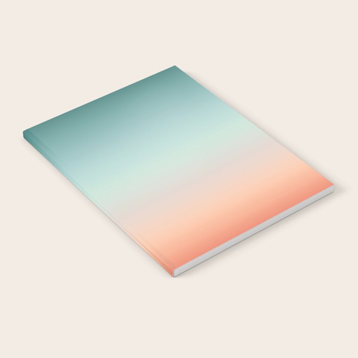 Color gradient background - fading sunset sky colors Notebook Gallery Image 2