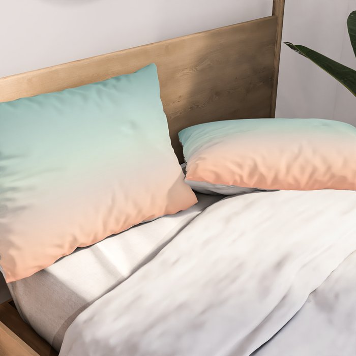 Color gradient background - fading sunset sky colors Pillow Sham Gallery Image 2