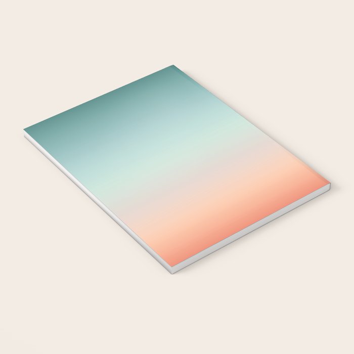 Color gradient background - fading sunset sky colors Notebook Gallery Image 3