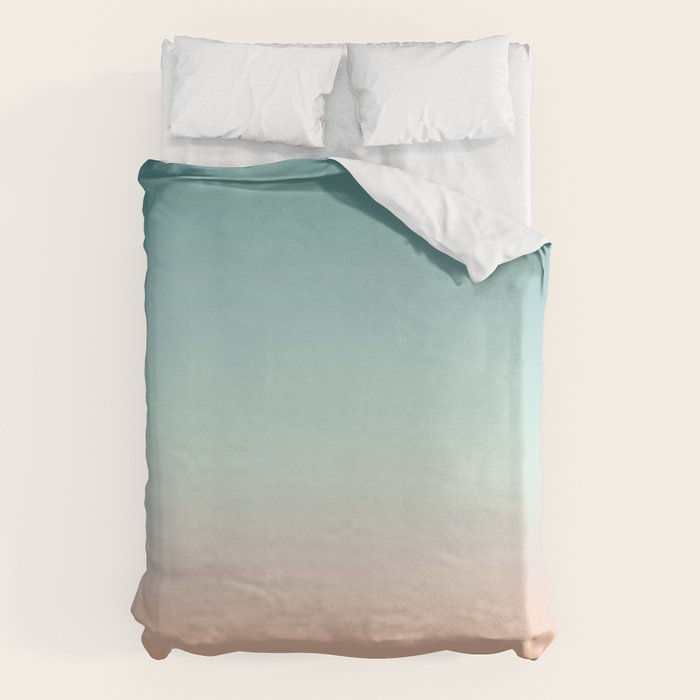 Color gradient background - fading sunset sky colors Duvet Cover Gallery Image 1