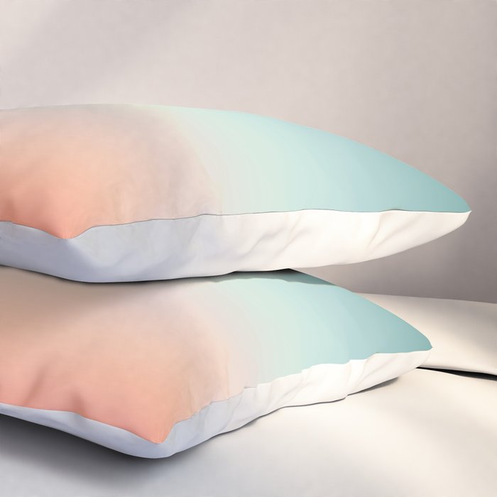 Color gradient background - fading sunset sky colors Pillow Sham Gallery Image 3