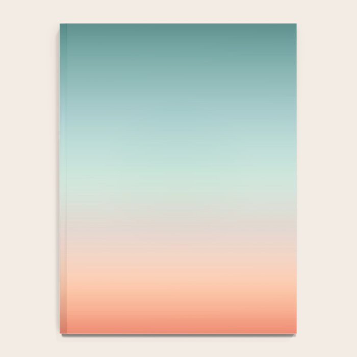 Color gradient background - fading sunset sky colors Notebook Gallery Image 4