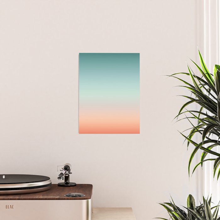 Color gradient background - fading sunset sky colors Poster Gallery Image 2