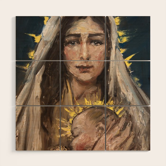 Mater Salvatoris Wood Wall Art Gallery Image 1