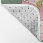 Flowering lotus flowers, Ohara Koson Bath Mat Gallery Image 2