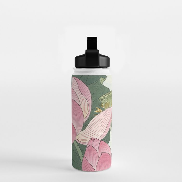 Flowering lotus flowers, Ohara Koson Water Bottle Gallery Image 2